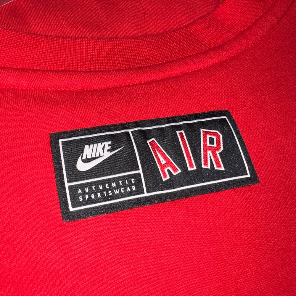 Men's Nike Air Knit Round Neck Sweatshirt Athleisure Casual Sports size XLT - Picture 3 of 5